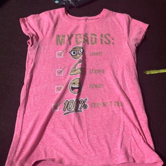 The Children's Place Pink My dad is: T-shirt Girls XL 14